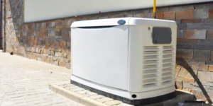 newly installed generator at the residential house